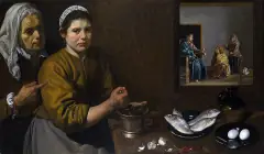 마르다와 마리아의 집에 있는 그리스도 작품 이미지